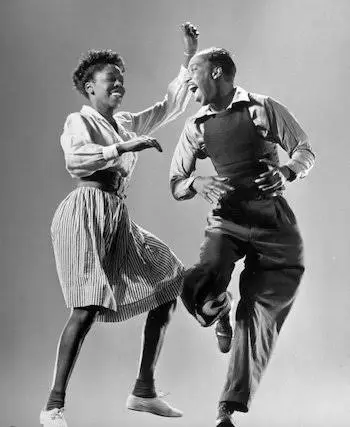 Historische Lindy-Hop-Tänzer